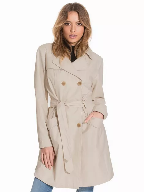 Buy Only onlKELLY LONG OTW DOUBLE TRENCHCOAT Sand - Beige