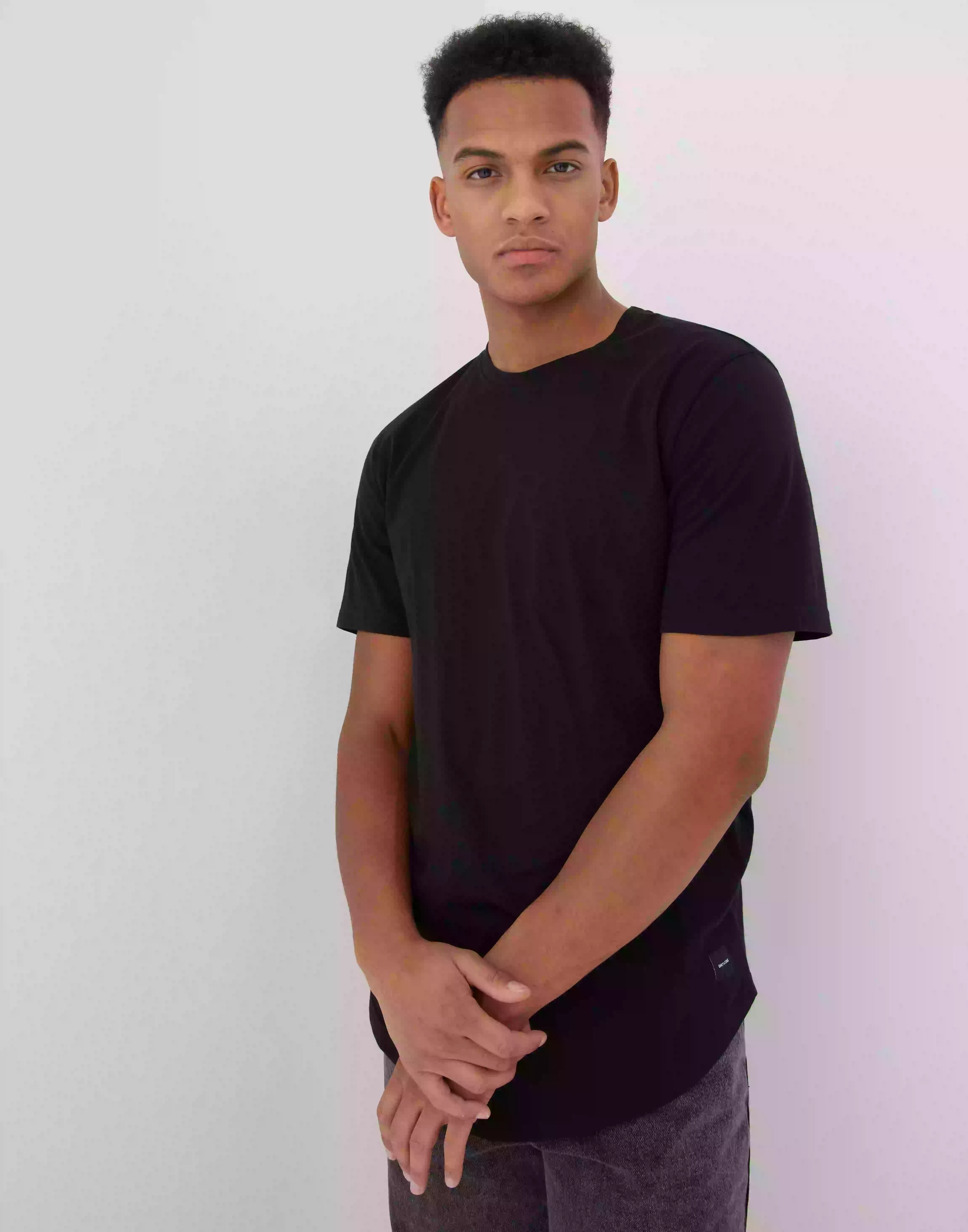Only & Sons Onsmatt Longy Ss Tee Noos Kortermede t-shirts Svart
