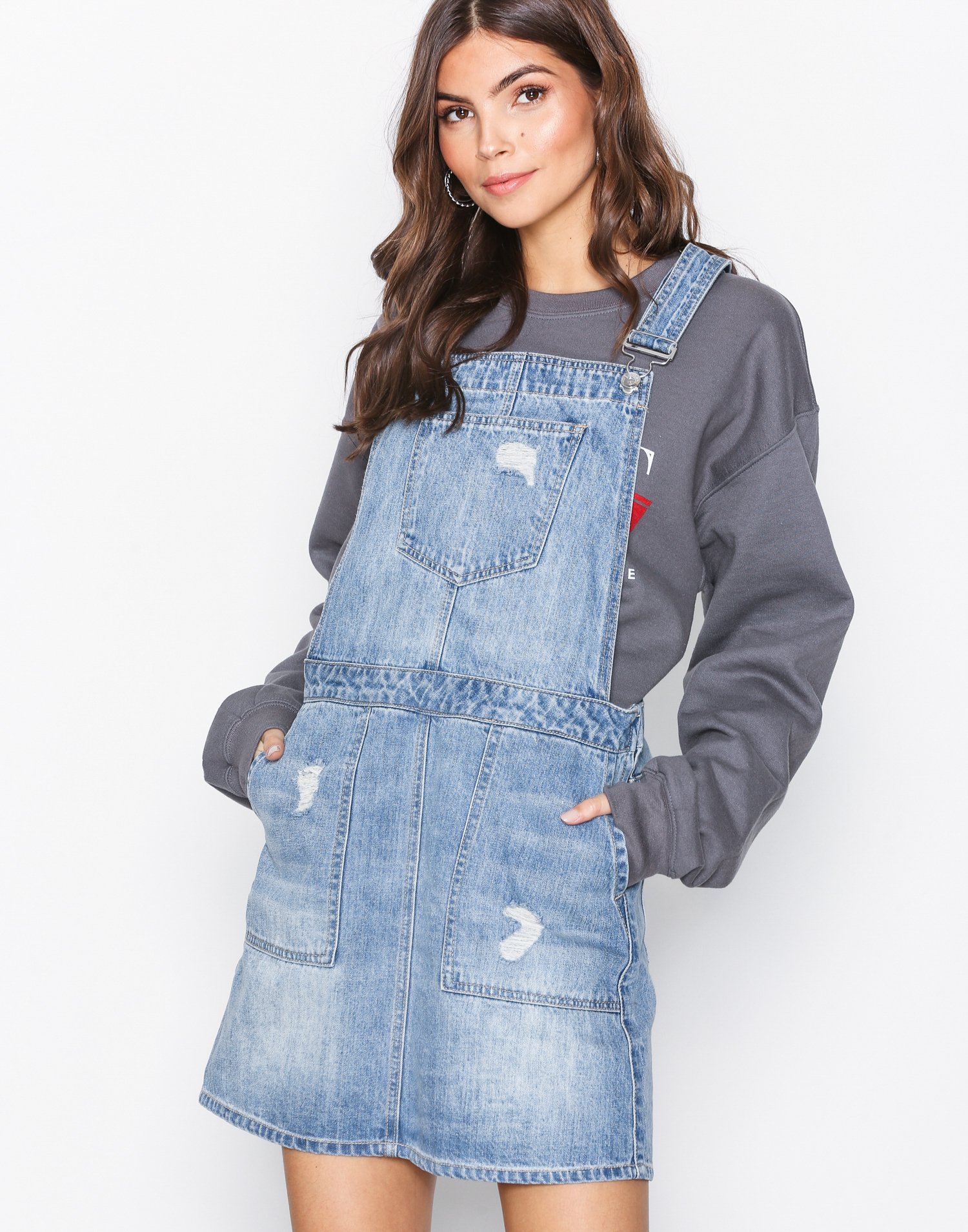 vero moda dungaree dress