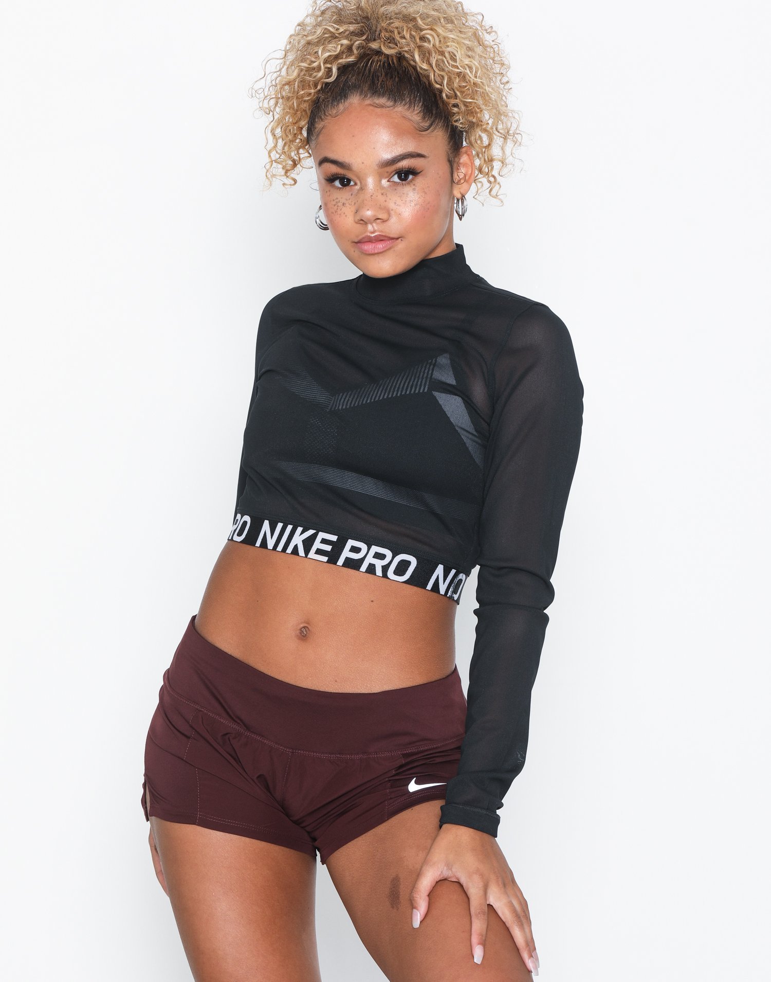 nike all over mesh top