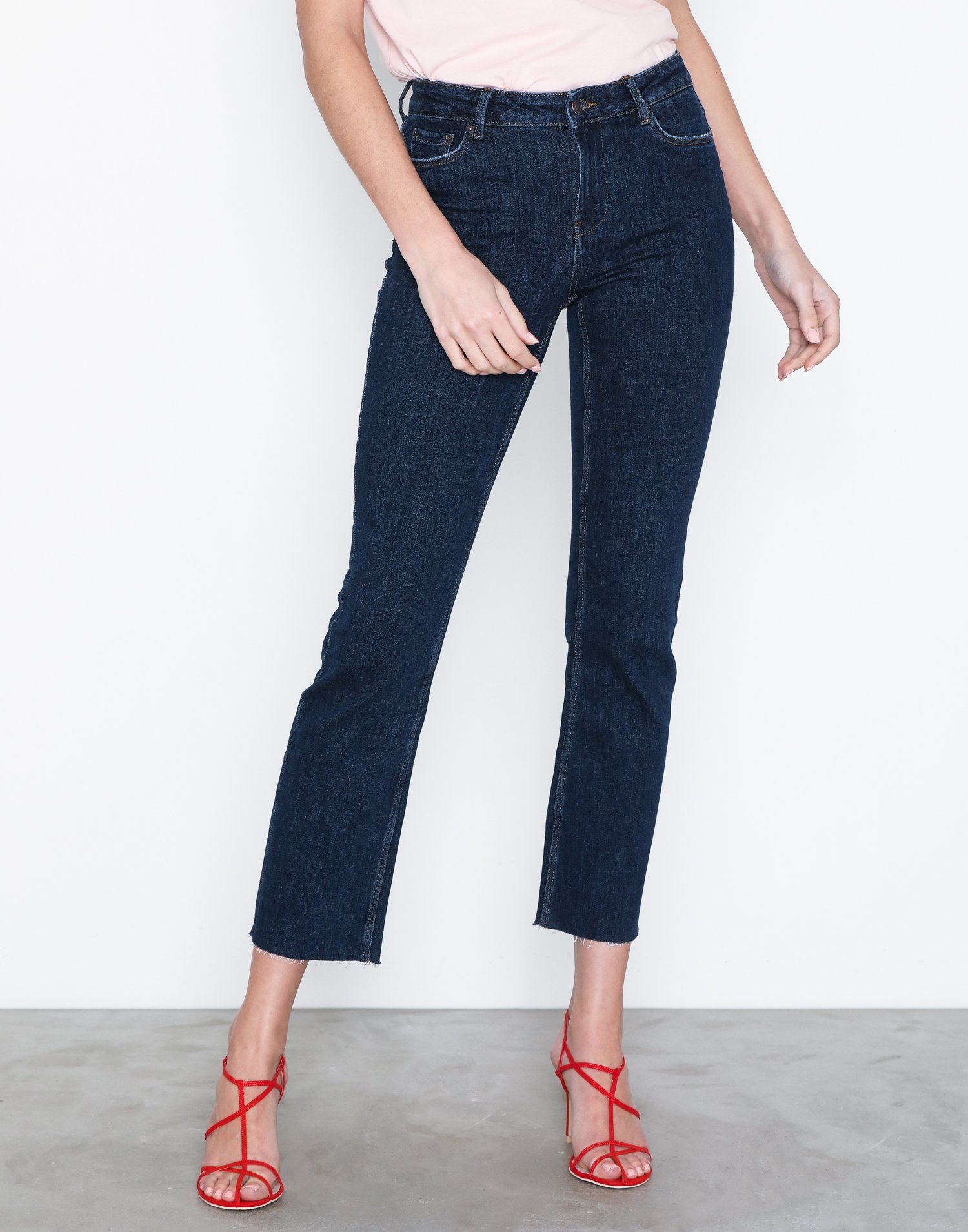 kick flare ankle jeans