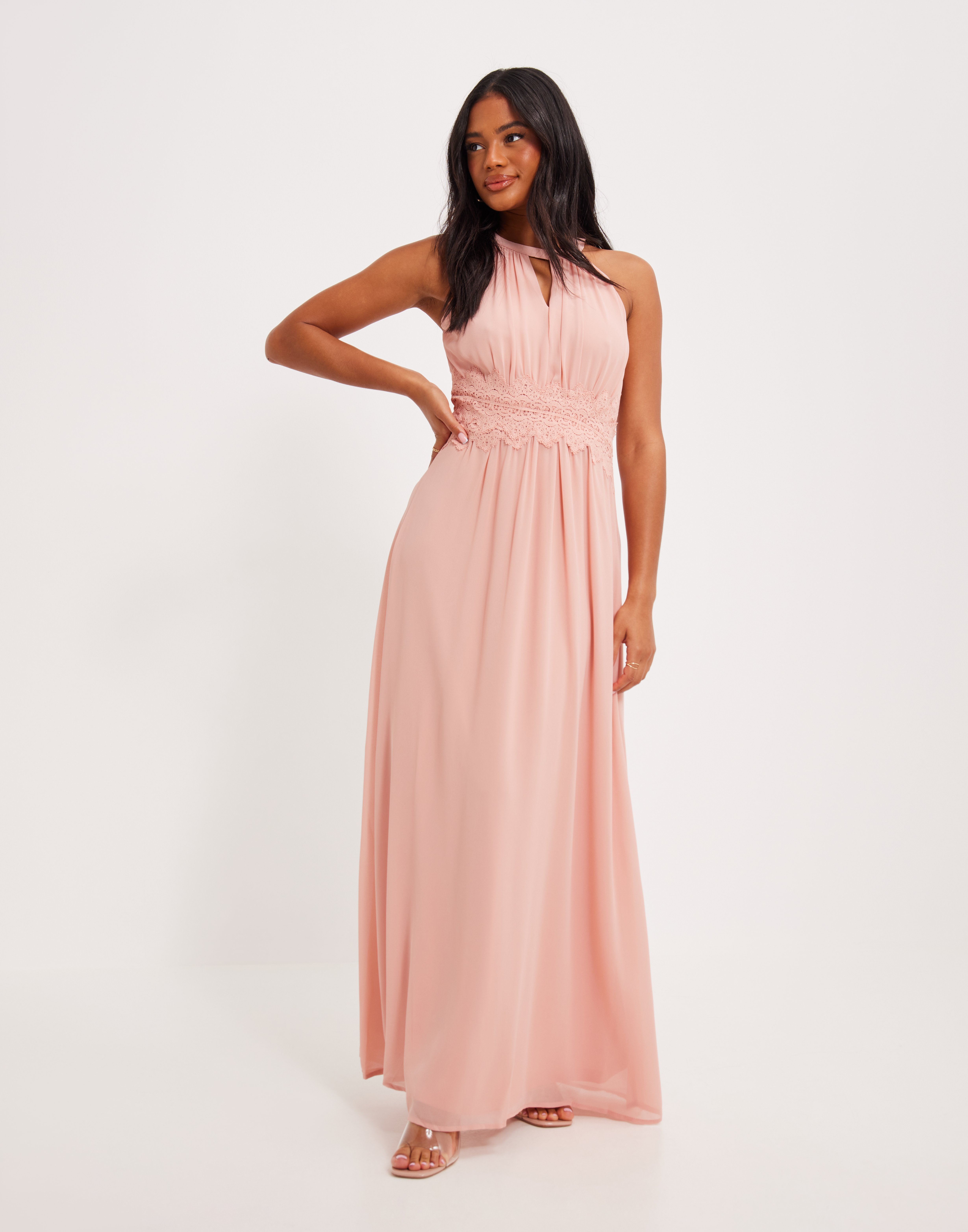 vila halterneck maxi dress