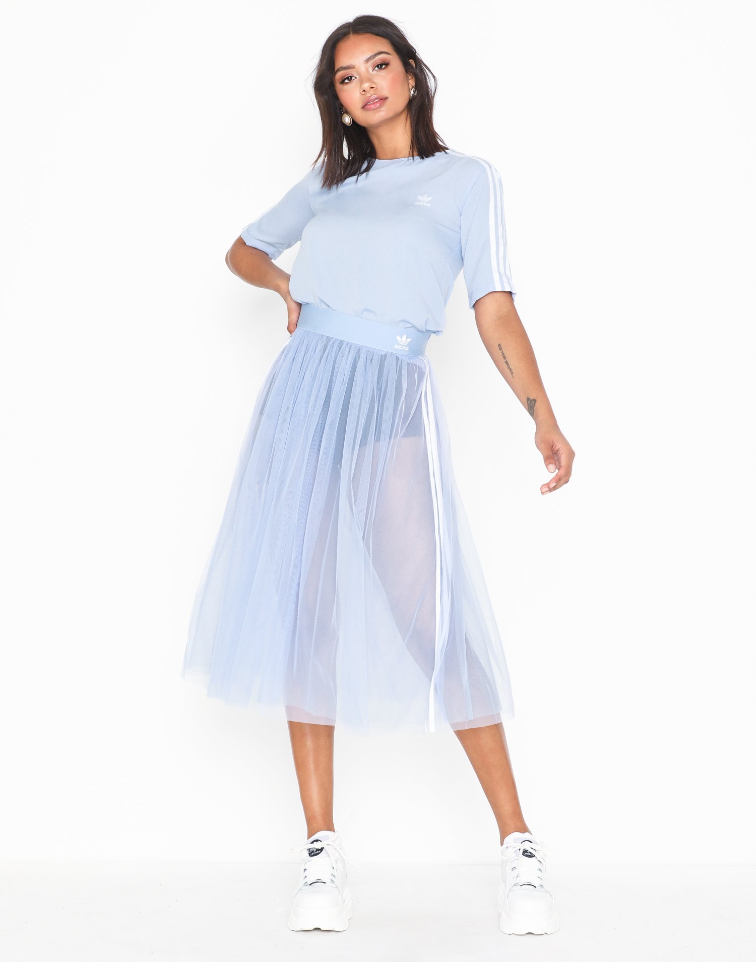 adidas tulle skirt blue