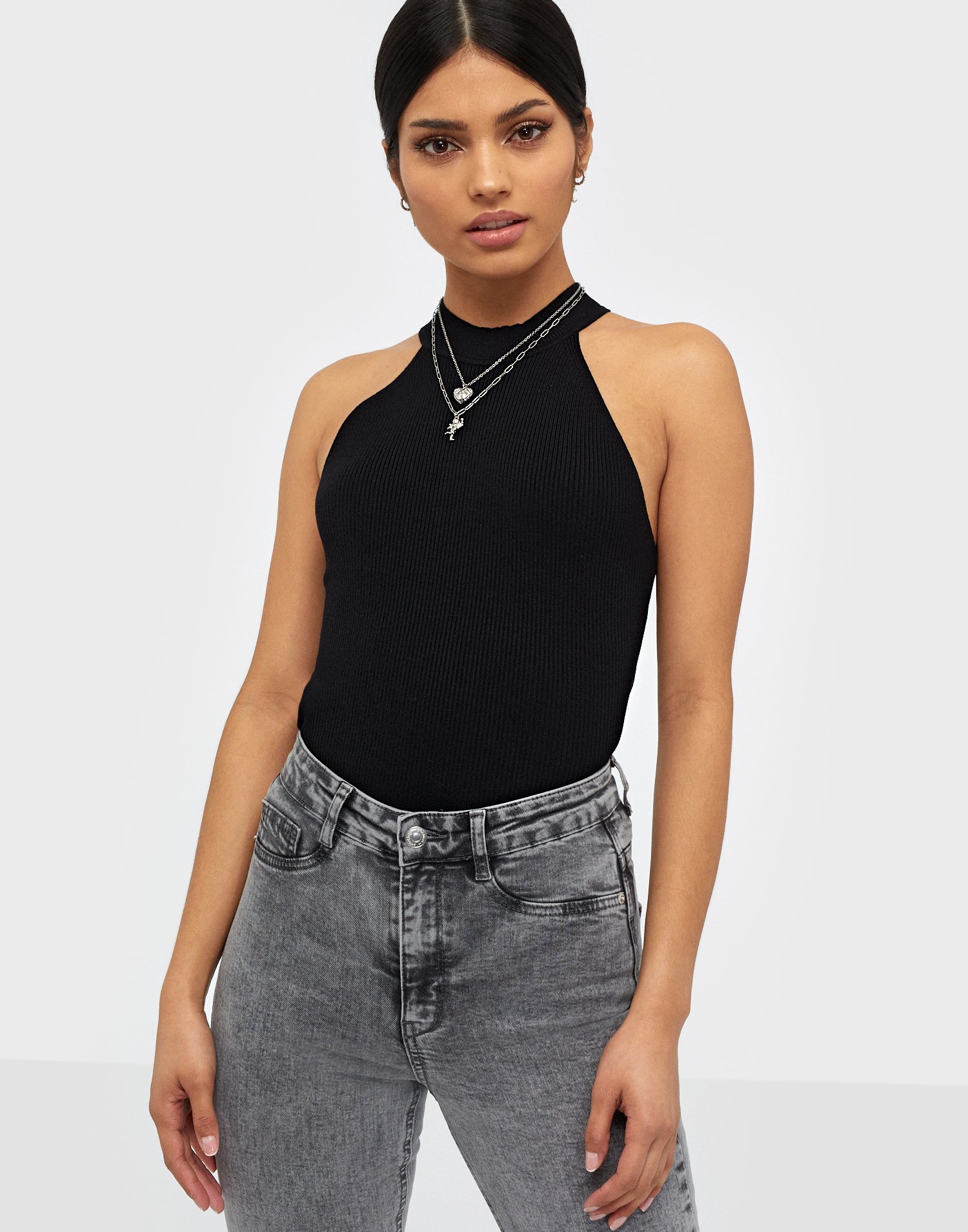 Buy Selected Femme SLFSOLITA SL KNIT TOP B - Black | Nelly.com