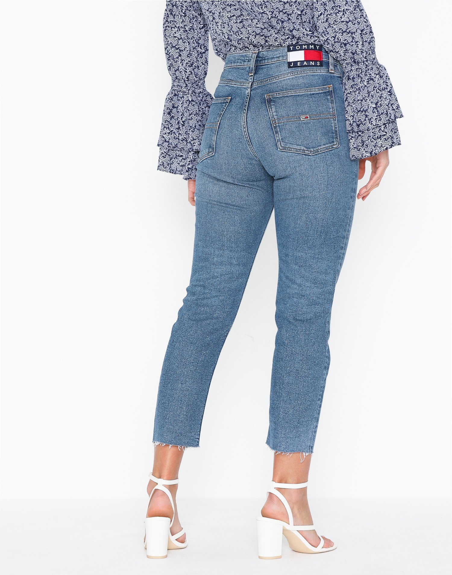 tommy jeans high rise slim cropped izzy