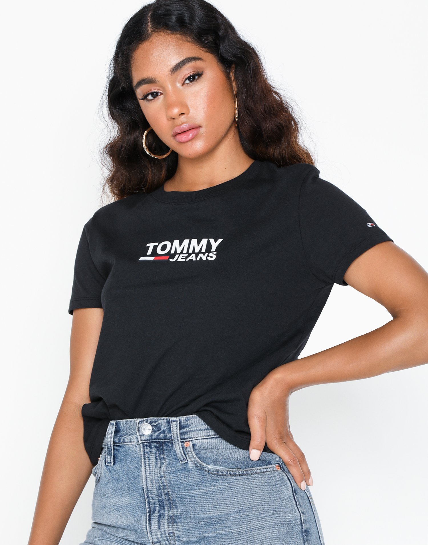 tommy jeans logo tee