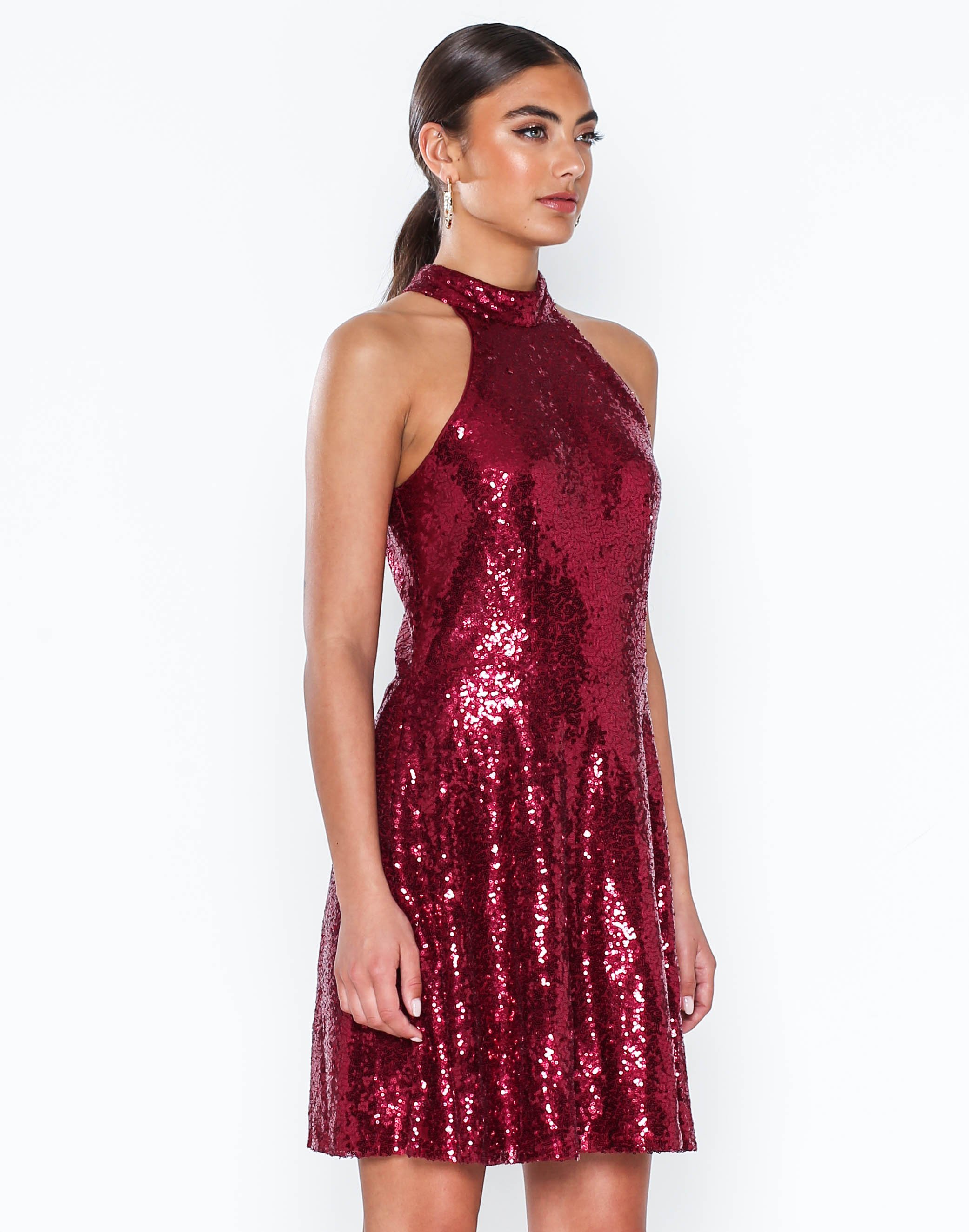 nelly burgundy dress