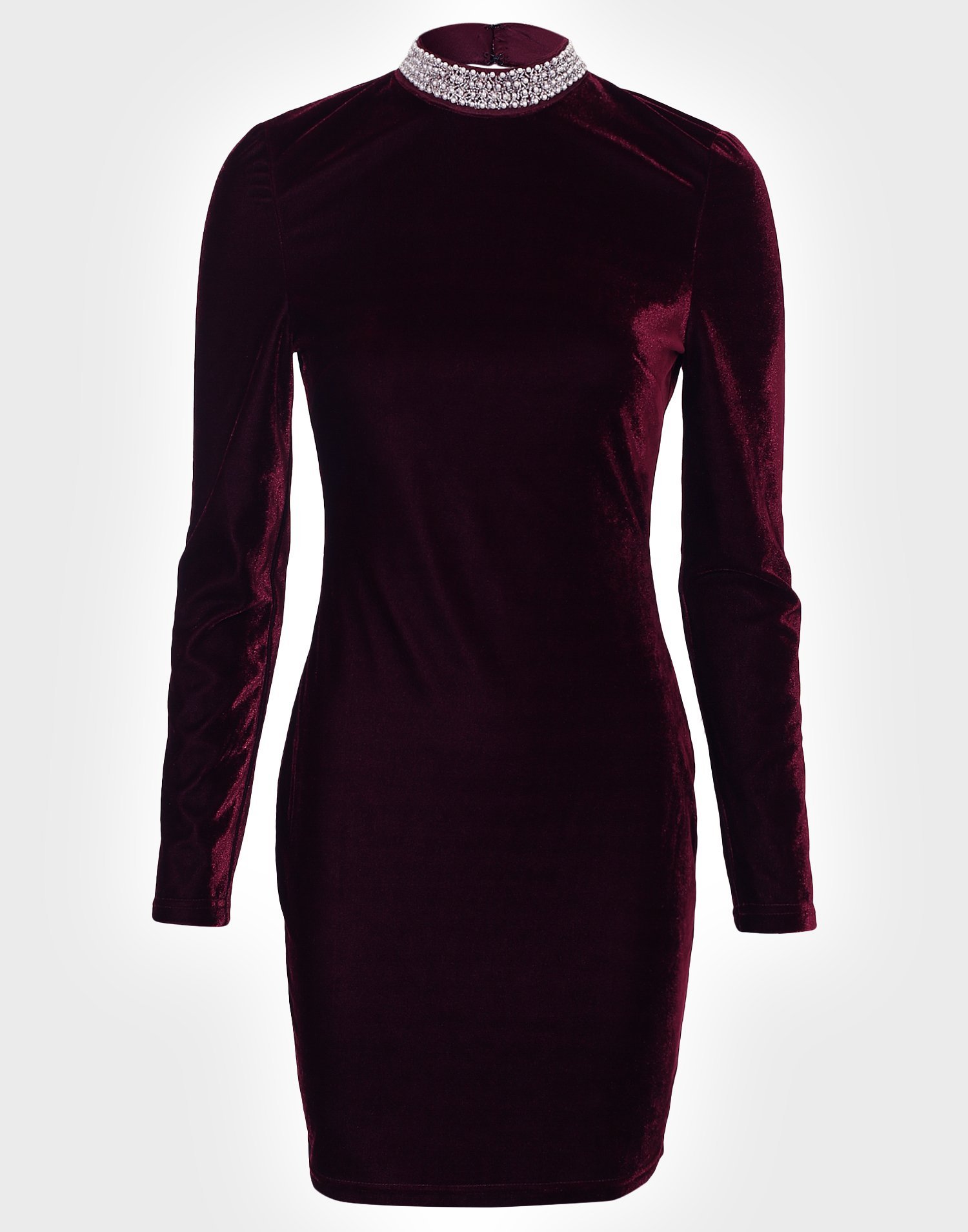 nelly burgundy dress