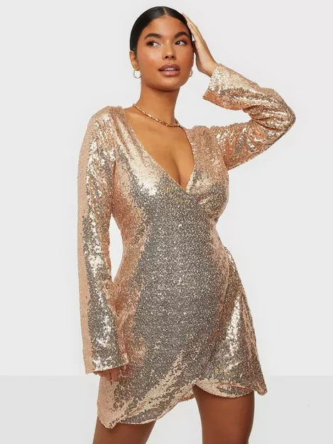 Buy Nelly Wrap Sequin - Champagne |