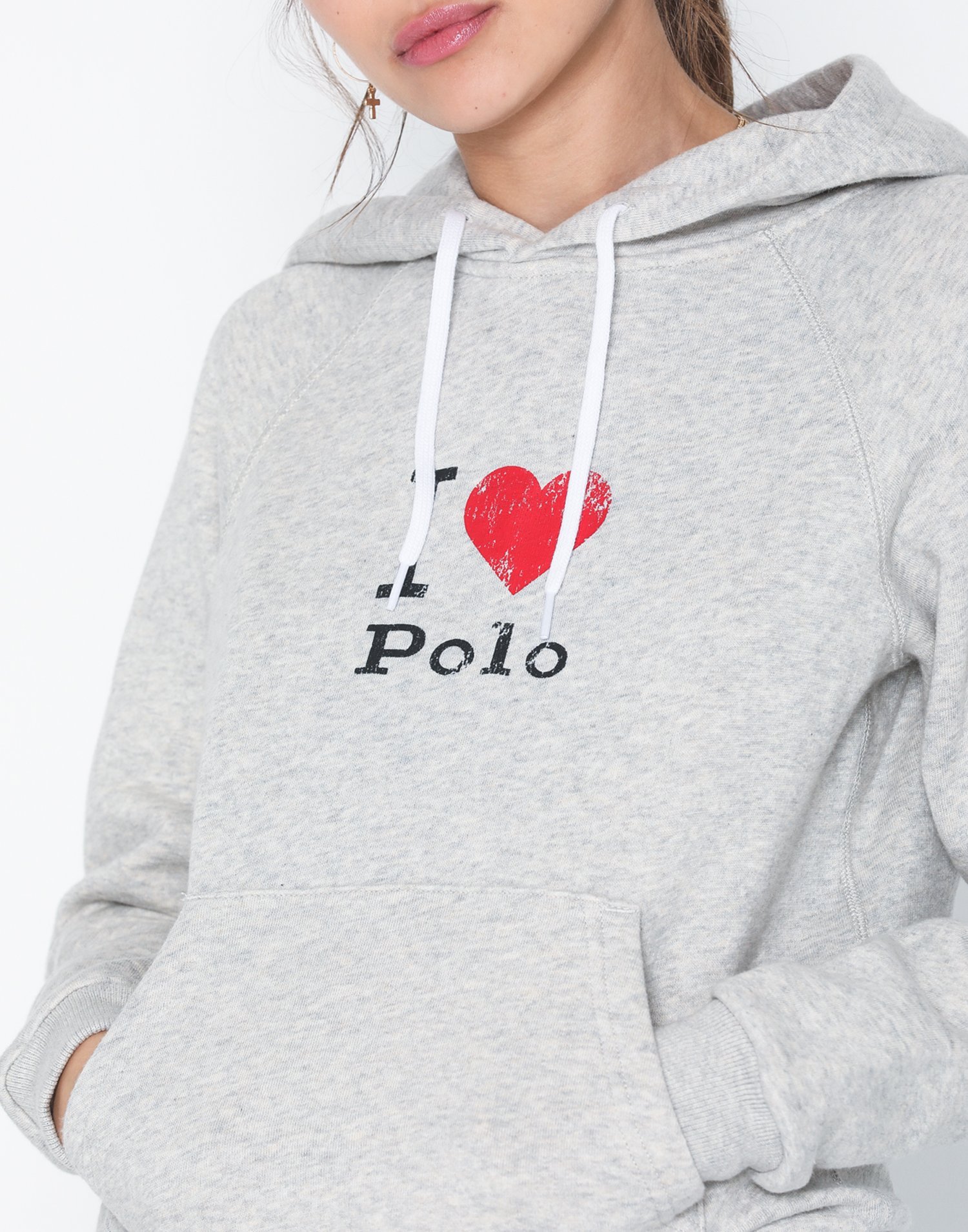 i heart polo hoodie