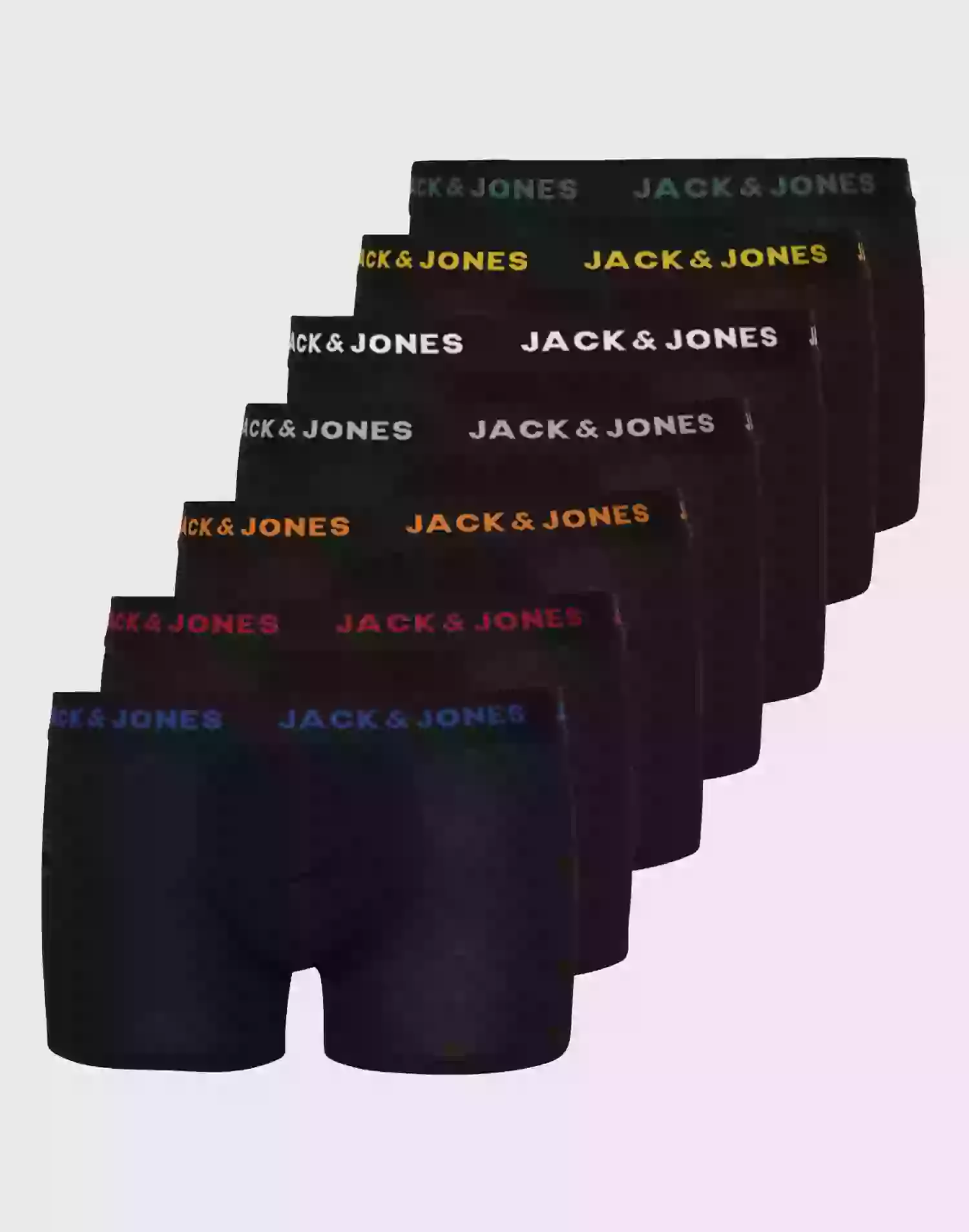 Jack & Jones Jacbasic Trunks 7 Pack Kalsonger Svart