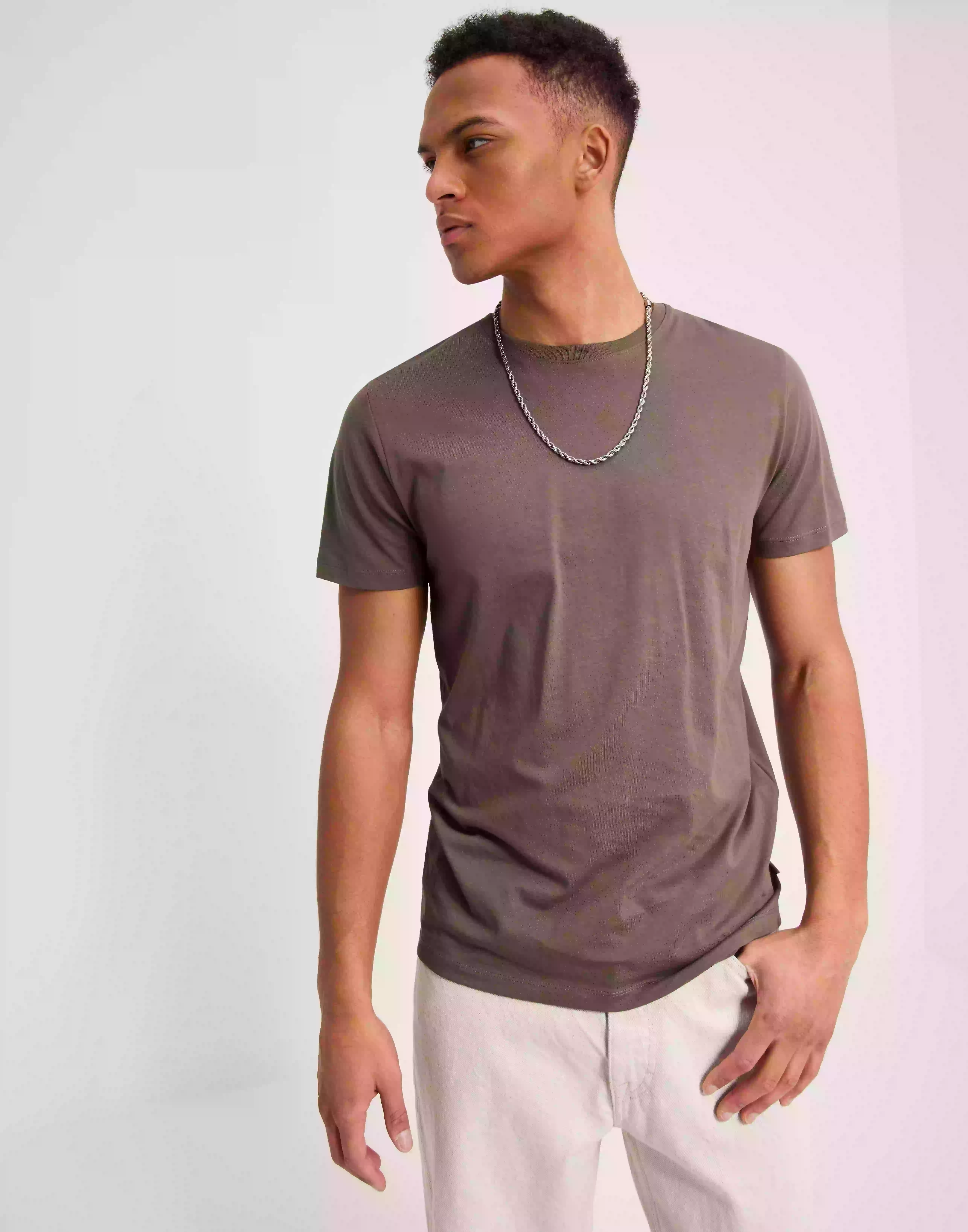 Jack & Jones Jjeorganic Basic Tee Ss O-Neck Noos Kortärmade t-shirts Falcon