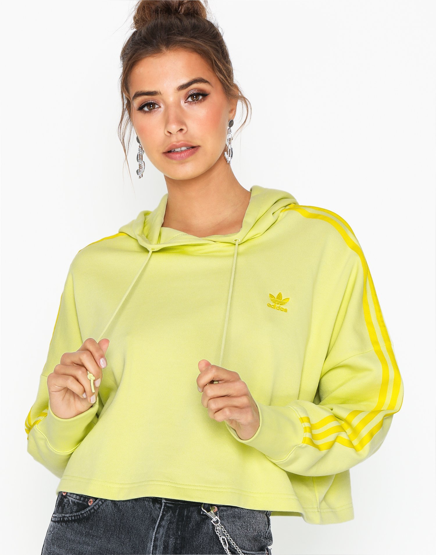 yellow adidas sweatshirt womens