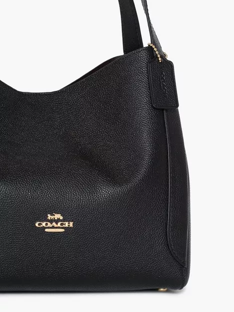 Coach Hadley Small Leather Grab Bag in Black – Elys Wimbledon