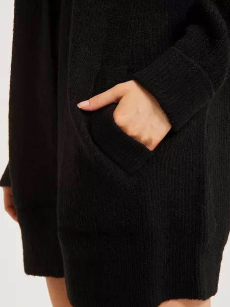 PIECES Pcellen LS Long Knit Cardigã Noos casaco de malha para mulher, Preto  (preto preto) : : Moda