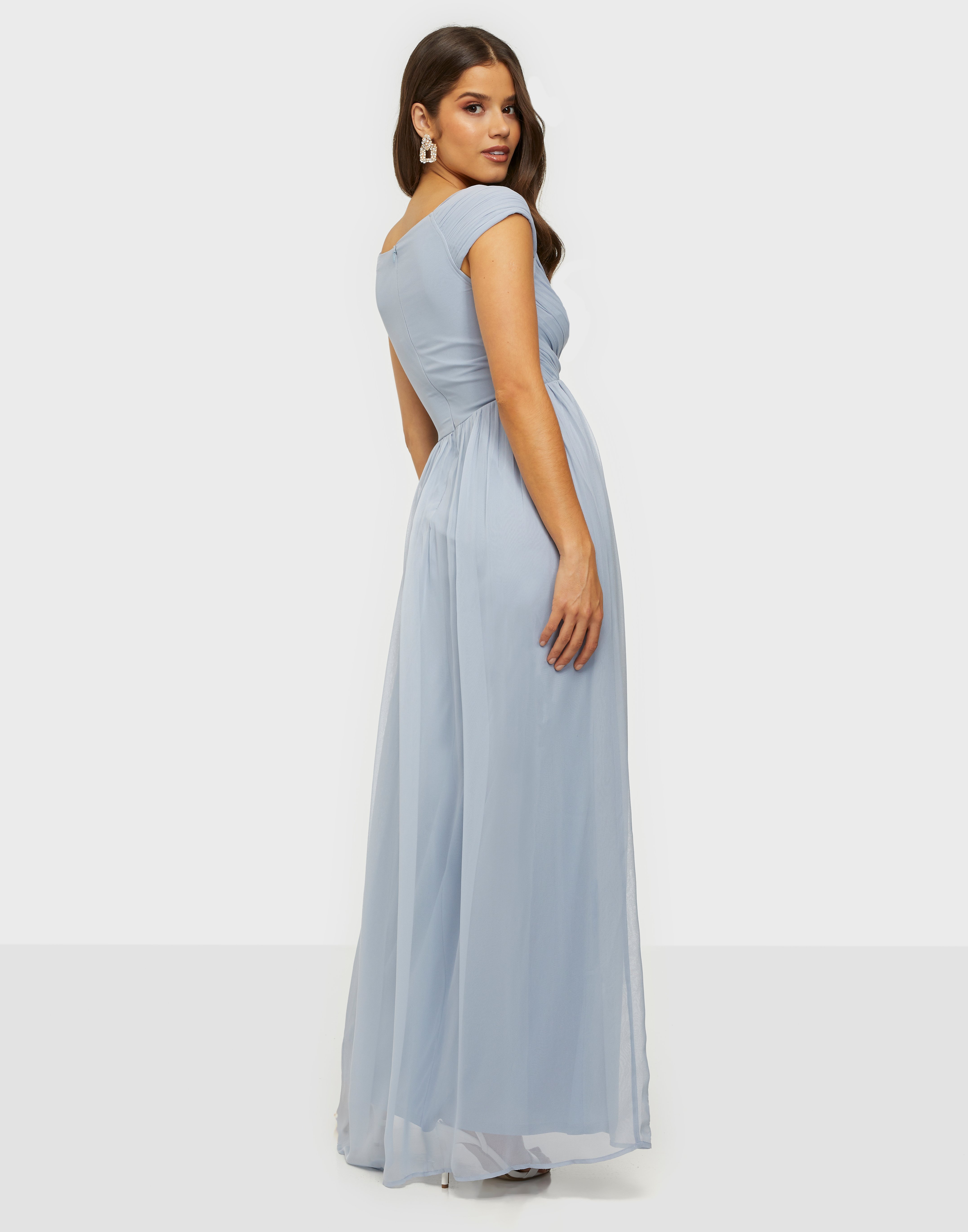 nly eve cap sleeve maxi gown