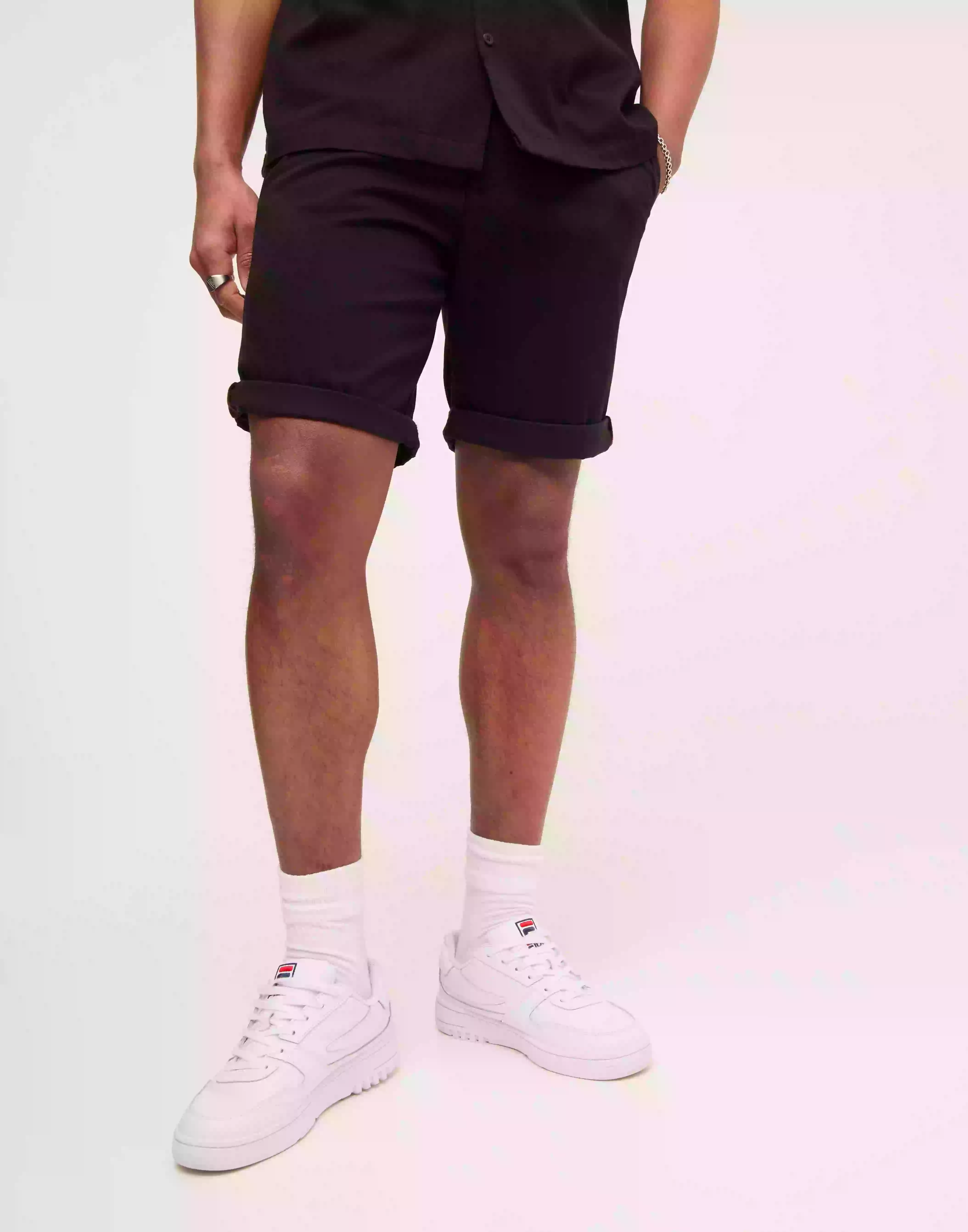 Jack & Jones Jpstbowie Jjshorts Solid Sa Sn Chino shorts Black