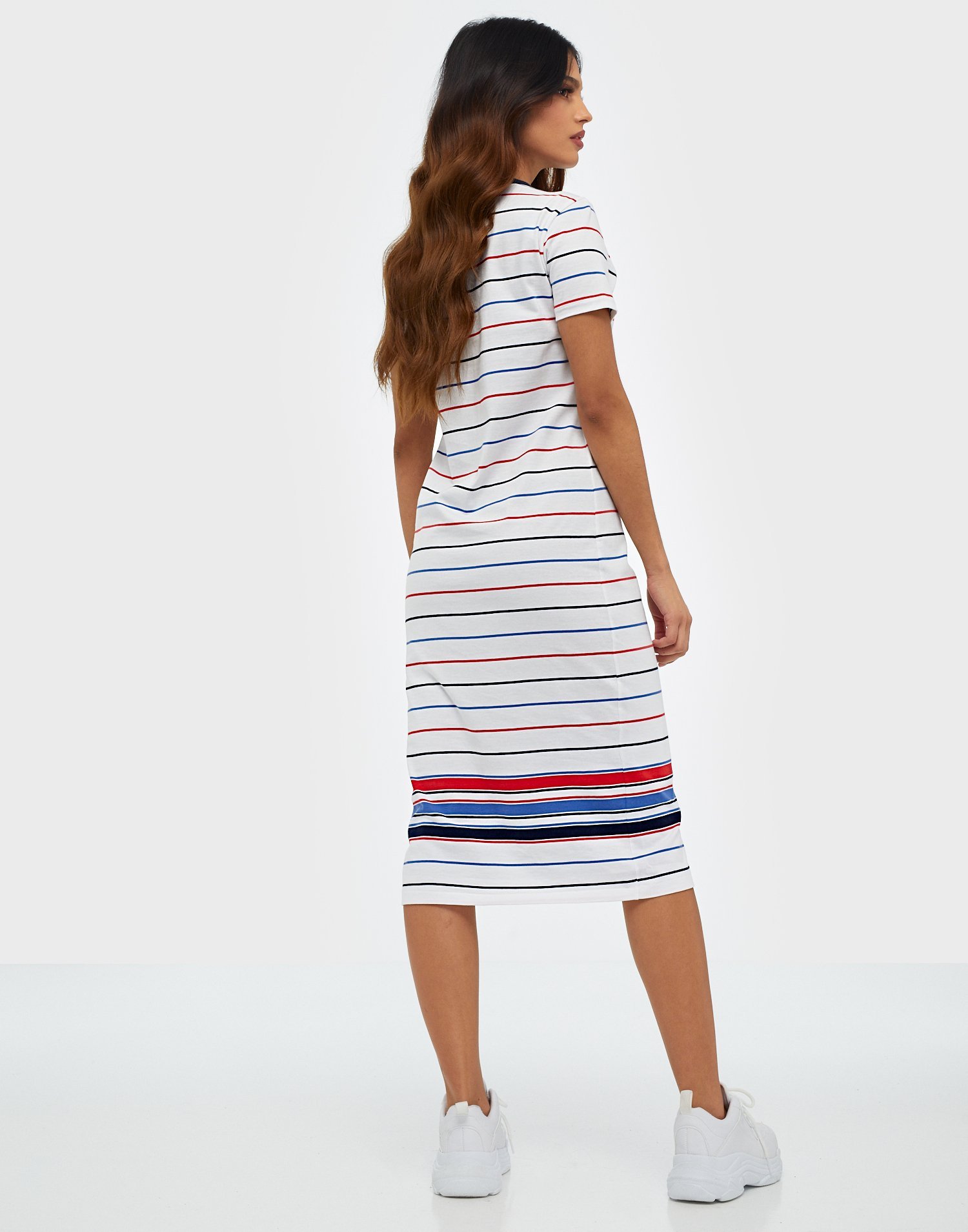 ralph lauren striped jersey dress