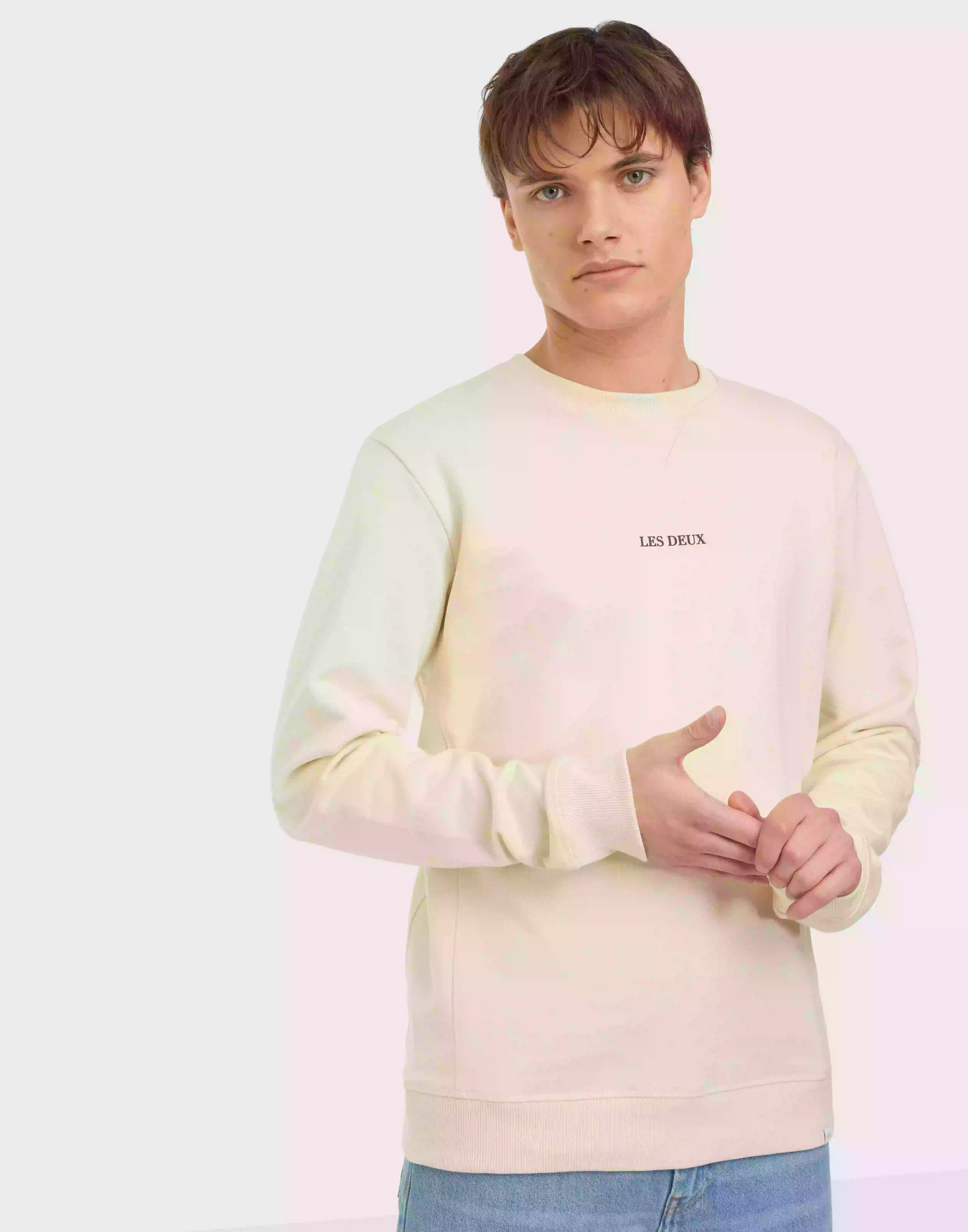 Les Deux Lens Sweatshirt Sweatshirts Ivory/Black