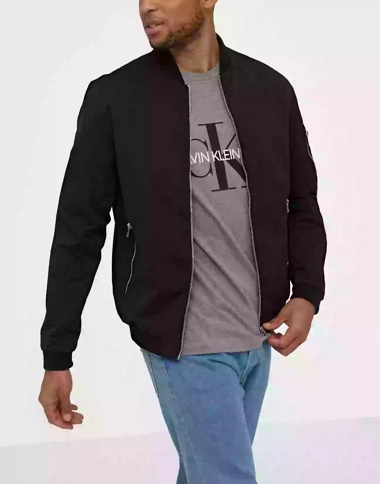 Jack & Jones Jjerush Bomber Noos Bomberjackor Svart