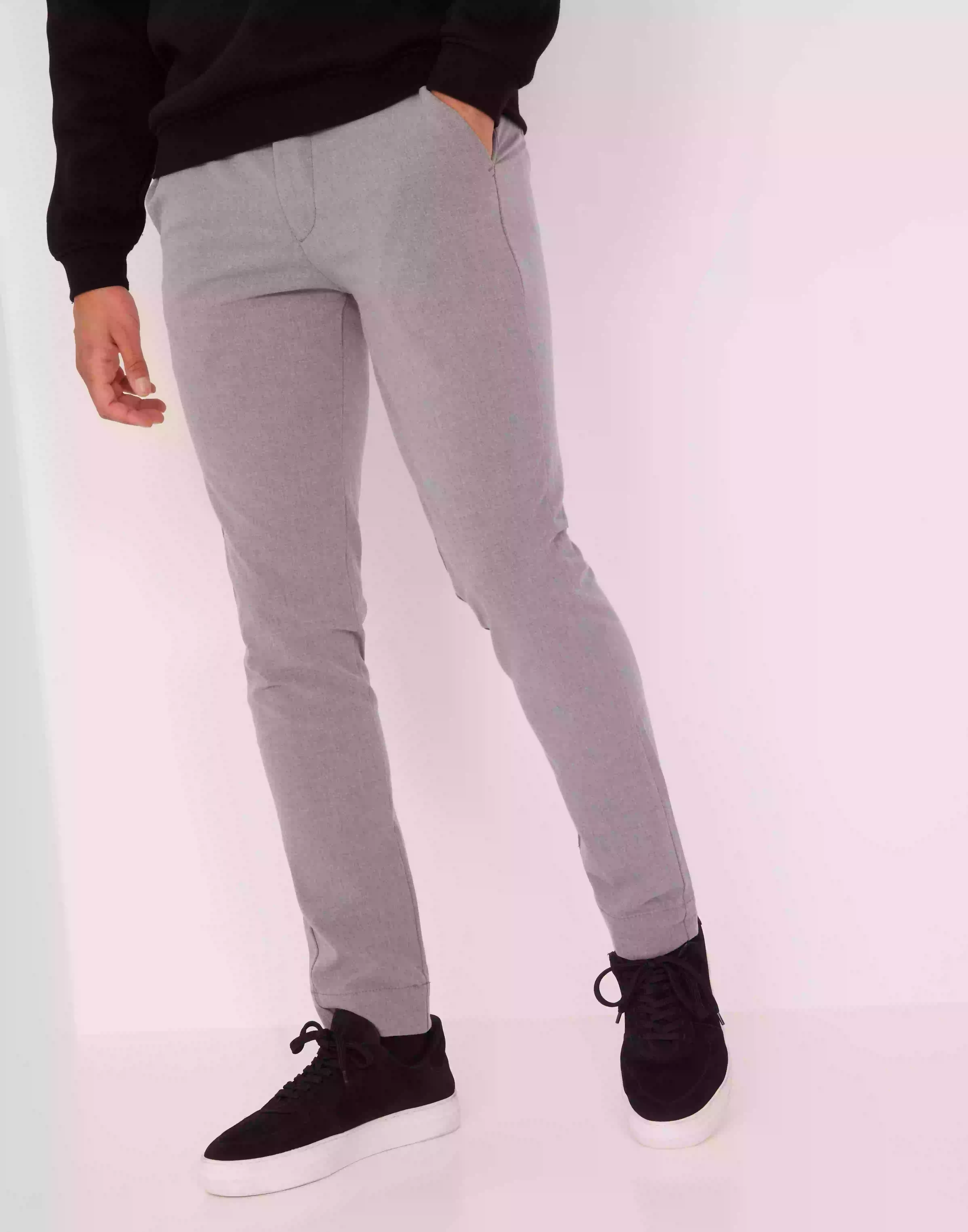 Jack & Jones Jjimarco Jjconnor Akm 909 Grey Mel Dressbukser Grå
