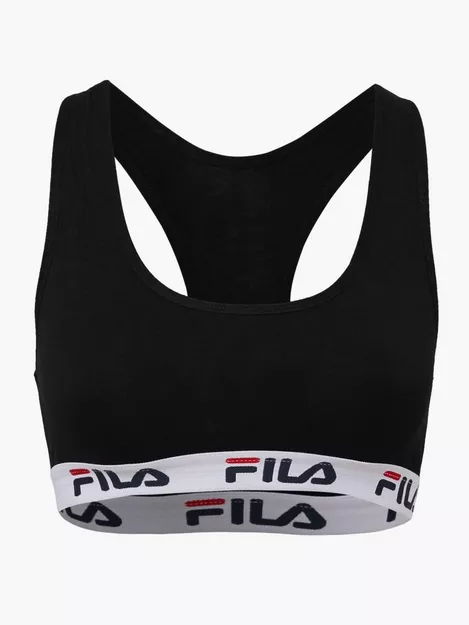 Fila - Woman Bra Elastic Band - Black Sport Top 