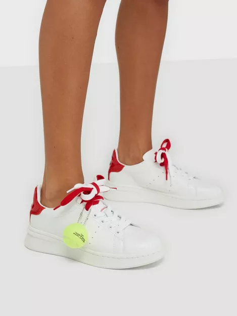 Køb Marc The Tennis Shoe - Hvid/Rød | Nelly.com