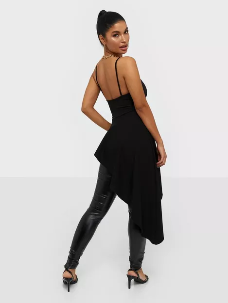 Buy Nelly High Low Peplum Top - Black | Nelly.Com