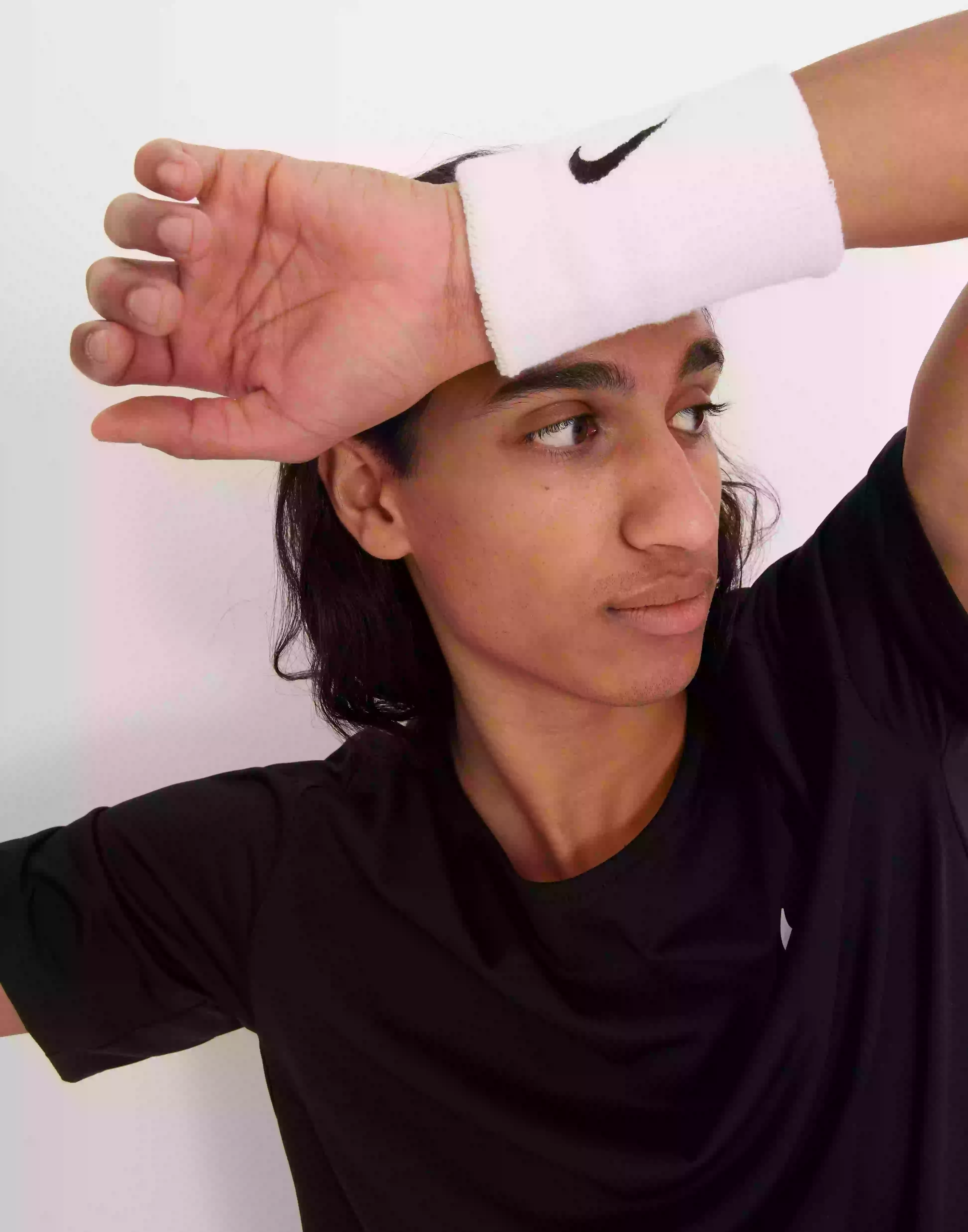 Nike Swoosh Wristband Träningsredskap White