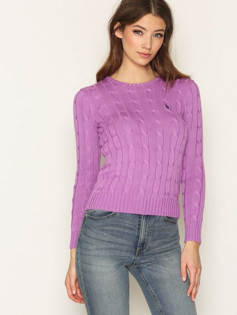 Julianna Long Sleeve Sweater - Polo Ralph Lauren - Lavender - Jumpers ...