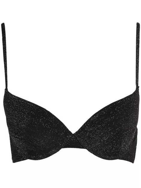 Buy NLY Lingerie Sexy Push-Up Glitter Bra - Black/Silver