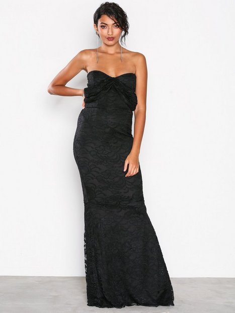 Mila Lace Maxi Dress - Honor Gold - Black - Party Dresses - Clothing ...