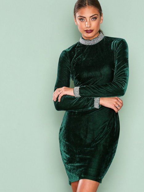 Green Velvet Dress
