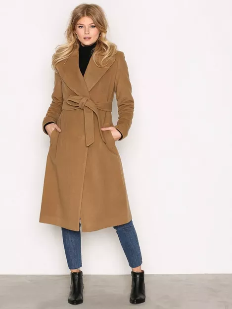 Buy Lauren Ralph Lauren Wrap Wool Coat - Camel 
