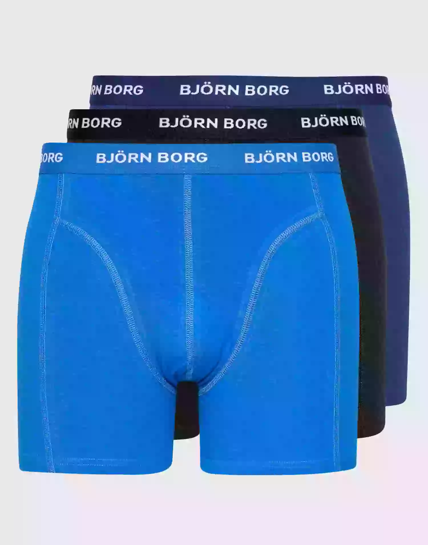 Björn Borg 3p Shorts Noos Solids Boxershorts Blå