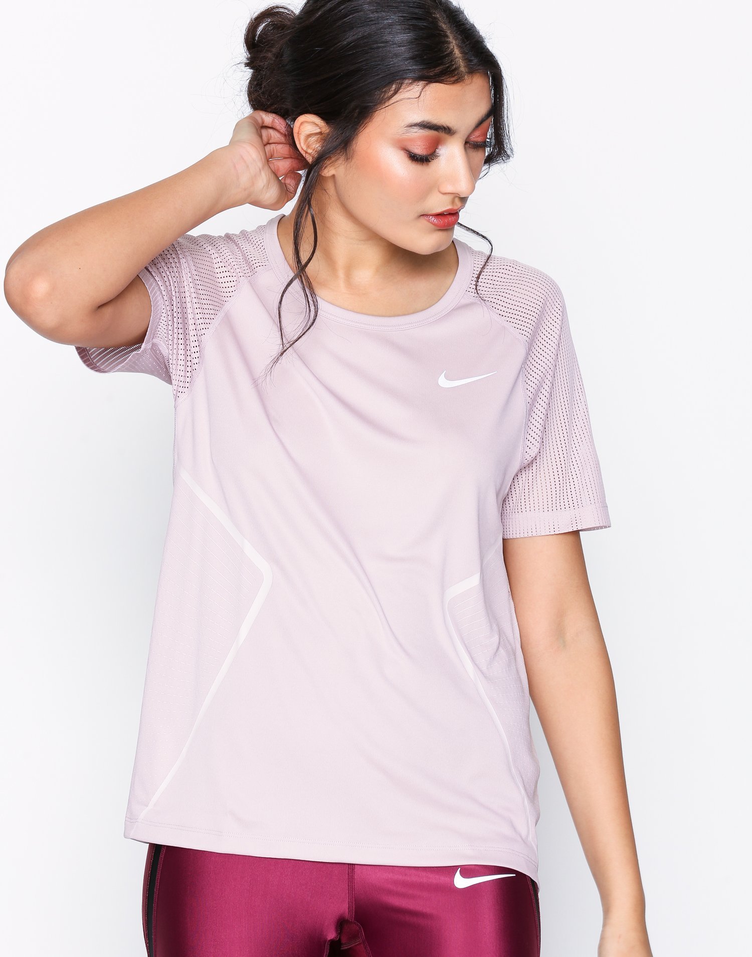 nike dry miler running top