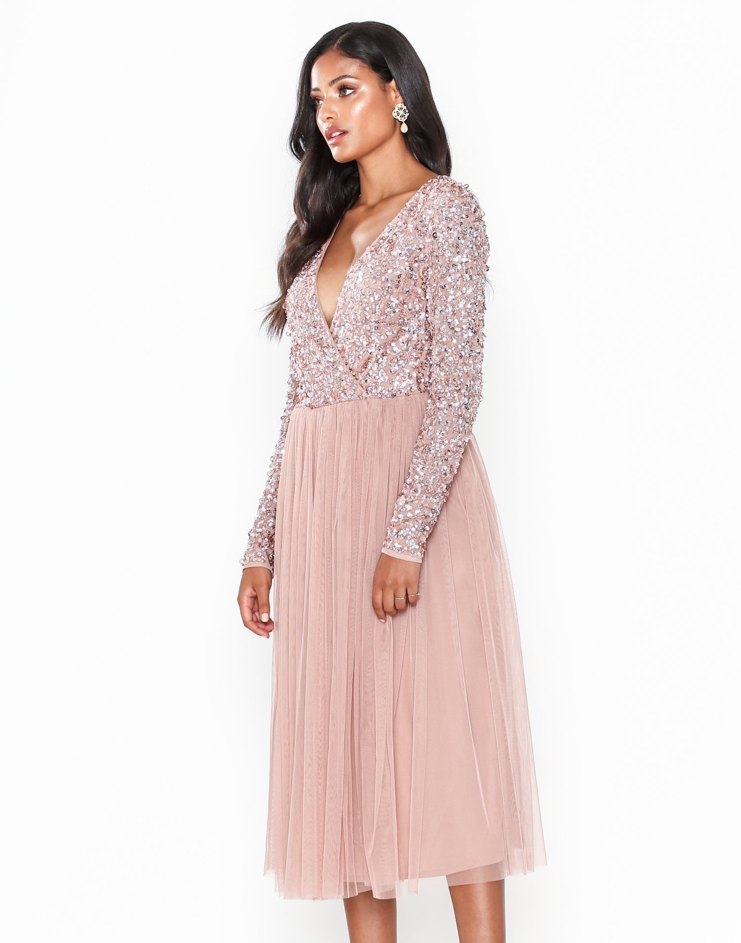 maya deluxe midi dress