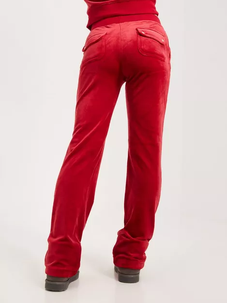 Juicy Couture Classic Velour Del Ray Pant Astor Red