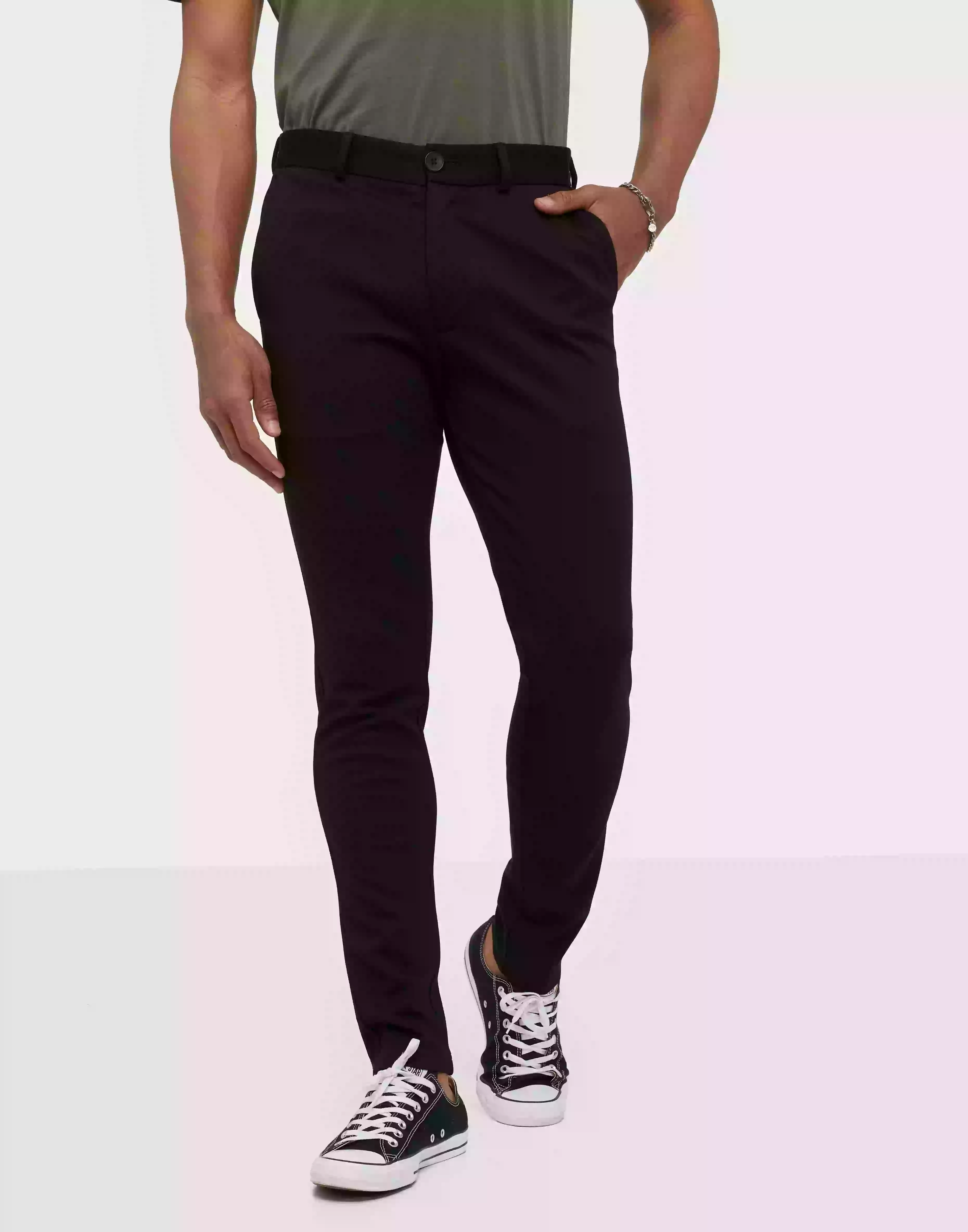 Jack & Jones Jjimarco Jjphil Jersey Nor Black Noos Slacks Svart
