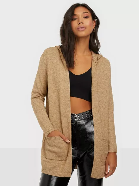 Buy Only - ONLLESLY HOOD KNT CARDIGAN L/S NOOS Toasted Coconut