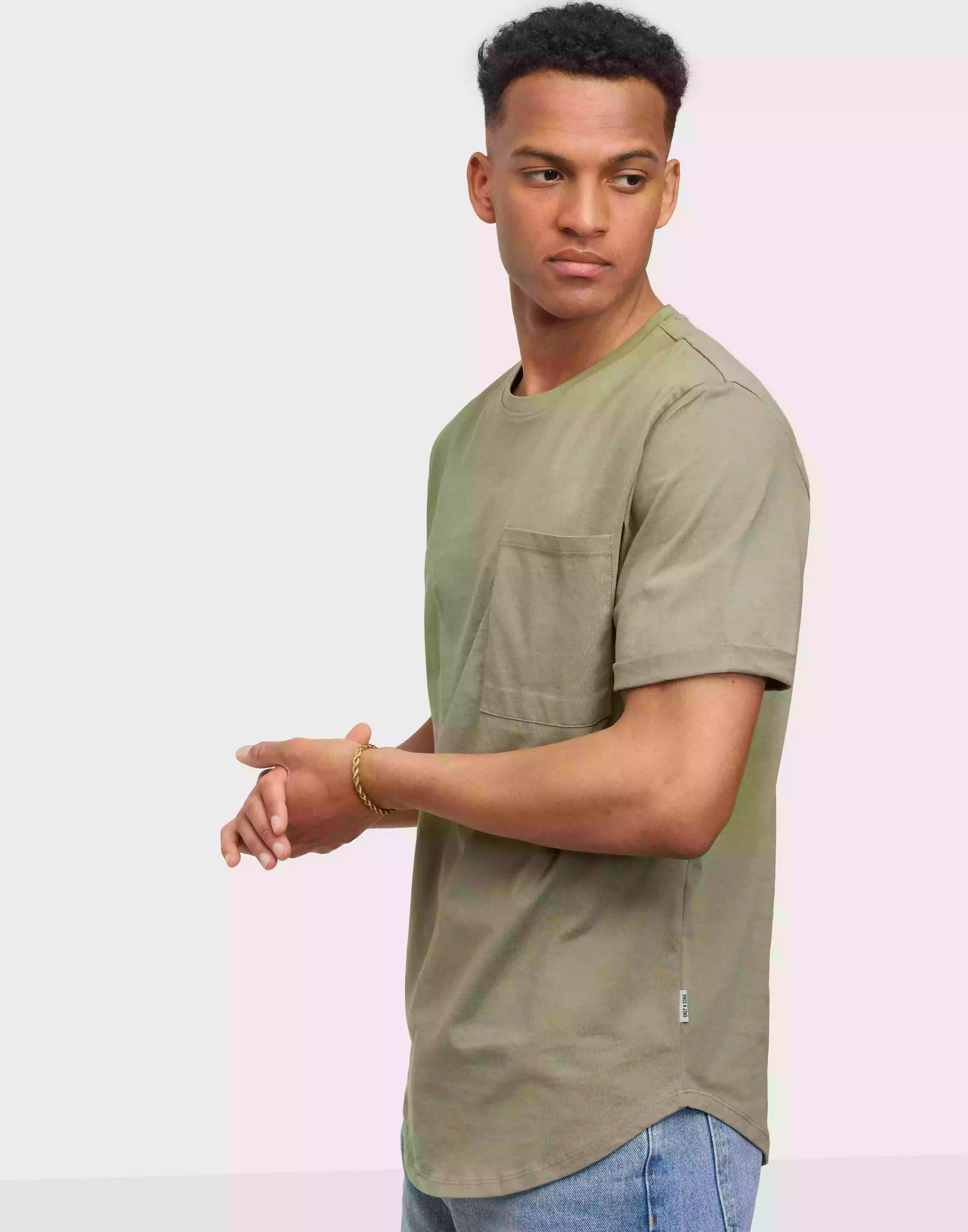 Only & Sons Onsgavin Life Ss Tee Noos Kortärmade t-shirts Oil Green