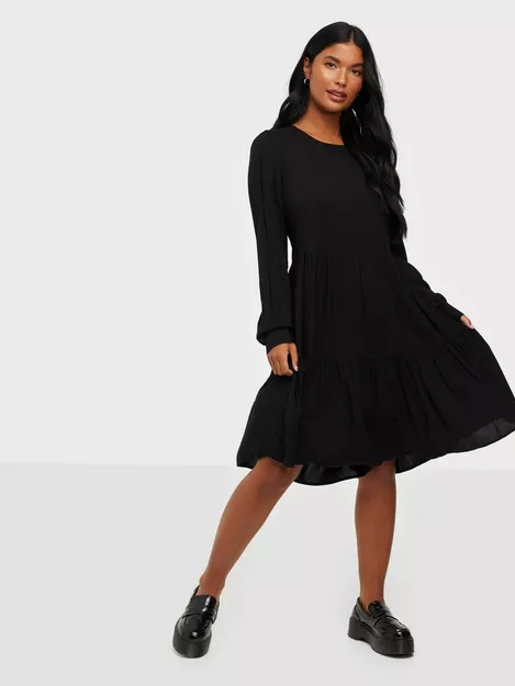 Buy Vero Moda VMNADS LS GIRLIE DRESS GA NOOS - Black |
