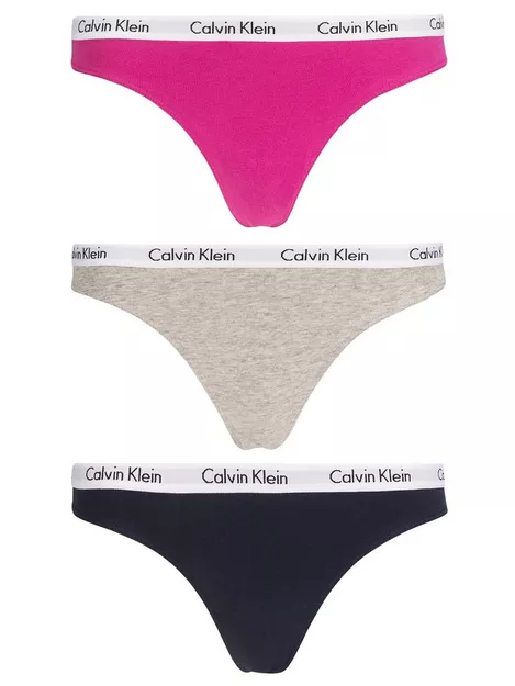 Buy Calvin Klein Underwear - Grey Thong 3-pack