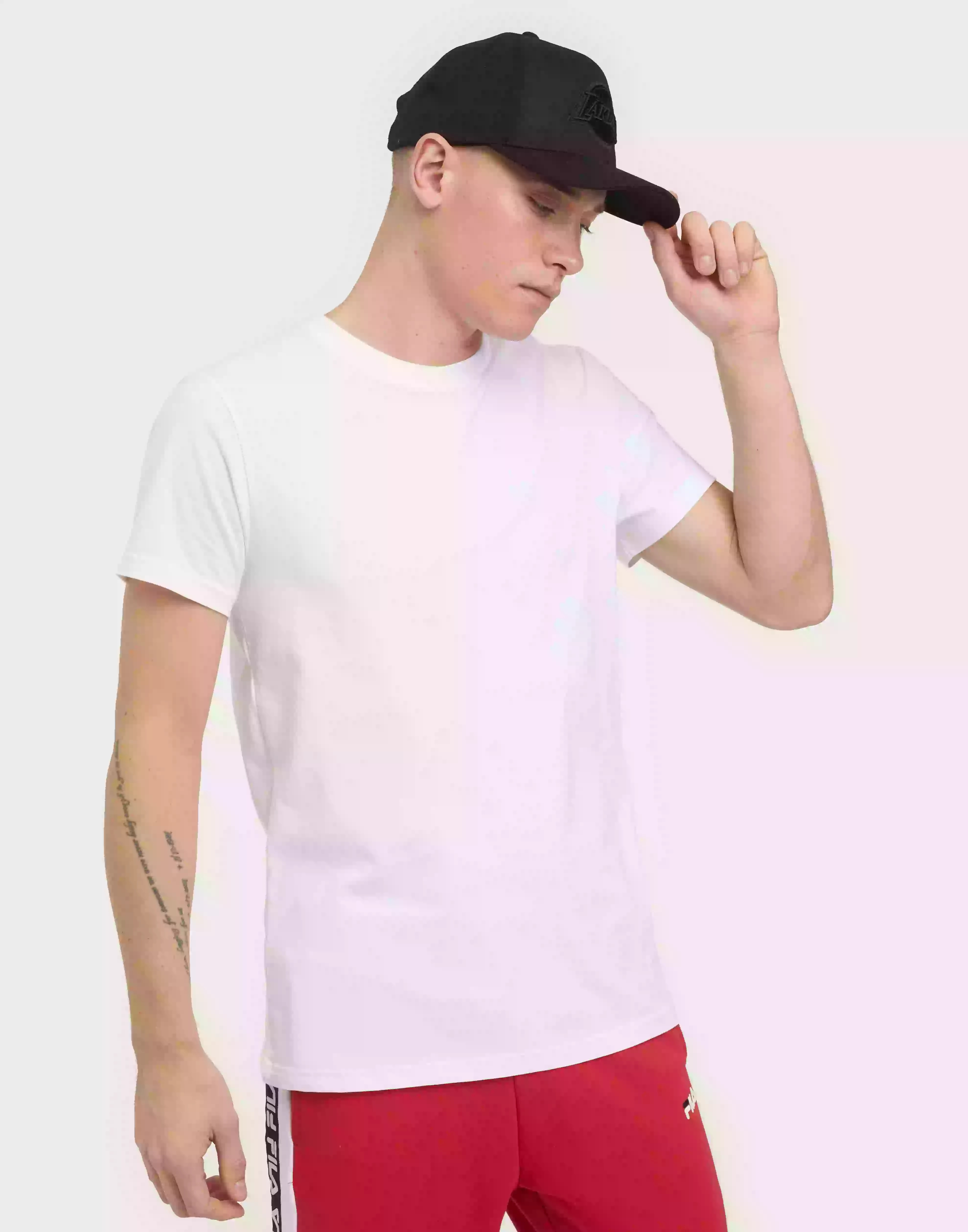 Bread & Boxers Crew-Neck Cotton Kortärmade t-shirts Vit