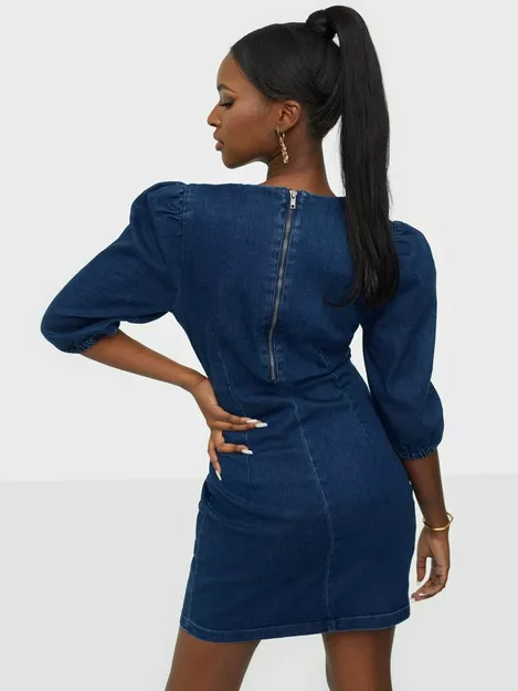 Buy Vero Moda SHORT DENIM DRESS - Dark Blue Denim | Nelly.com