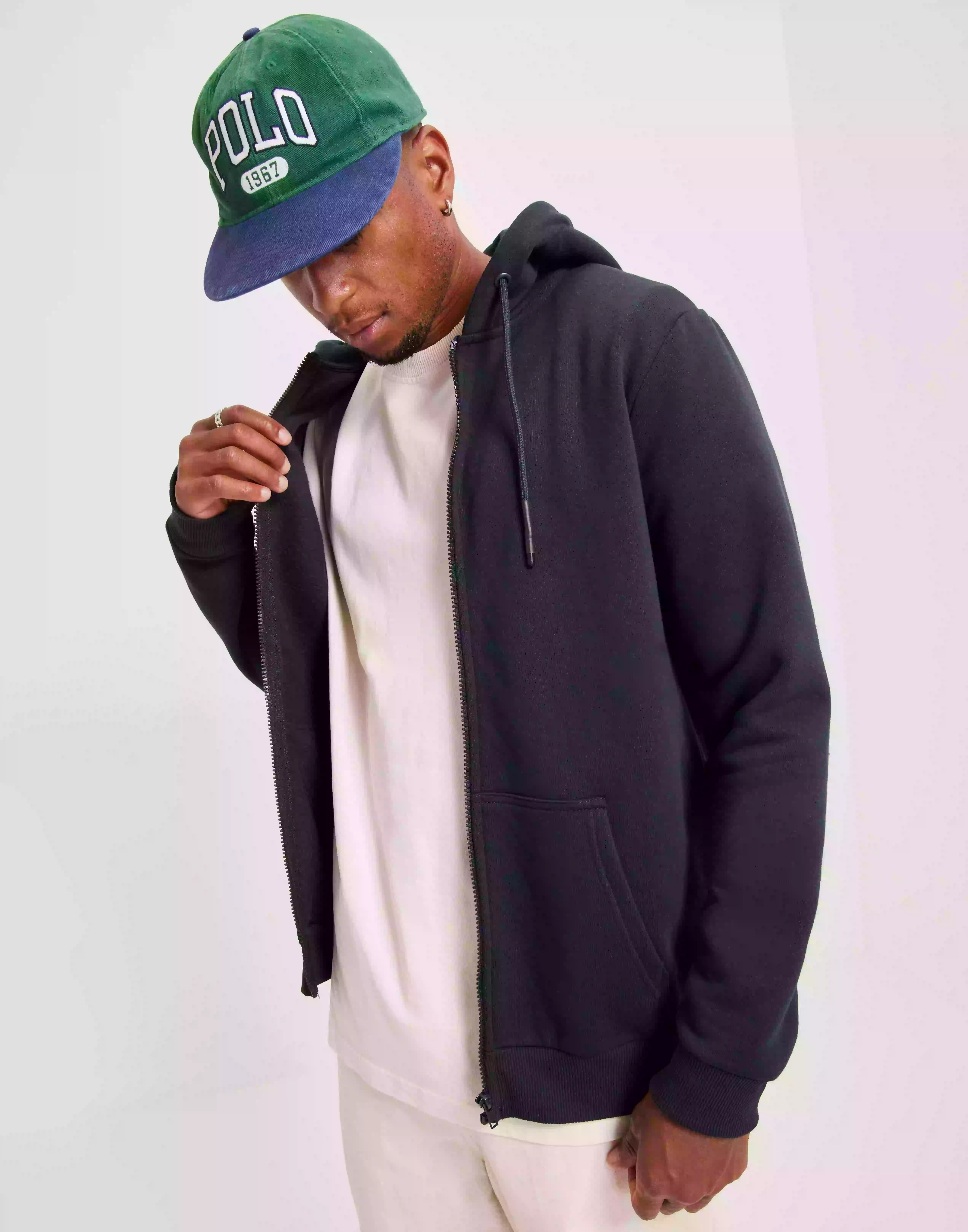 Only & Sons Onsceres Zip Thr. Hoodie Sweat Noos Tröjor Dark Navy