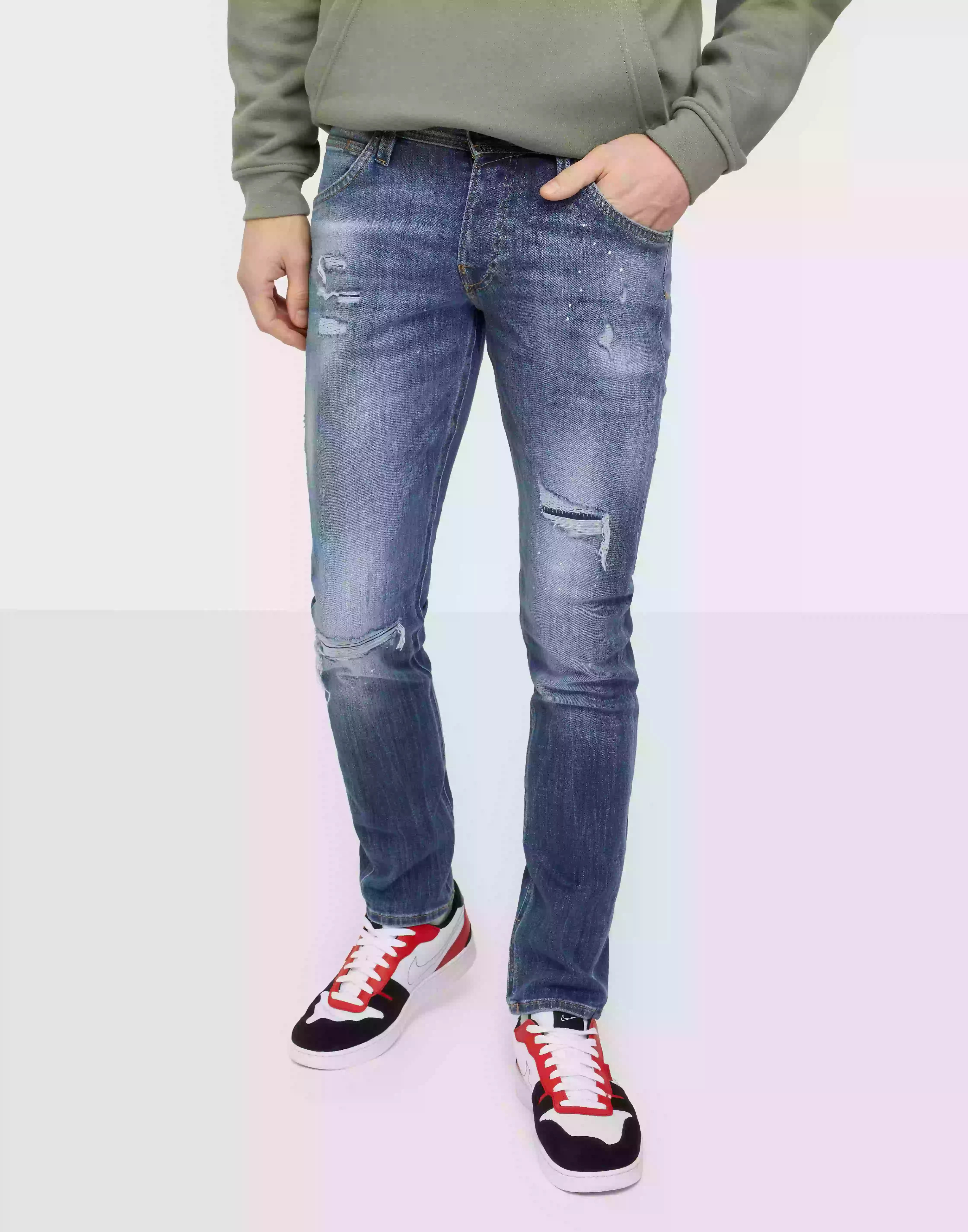 Jack & Jones Jjiglenn Jjfox Ge 740 Noos Slim fit jeans Blue Denim