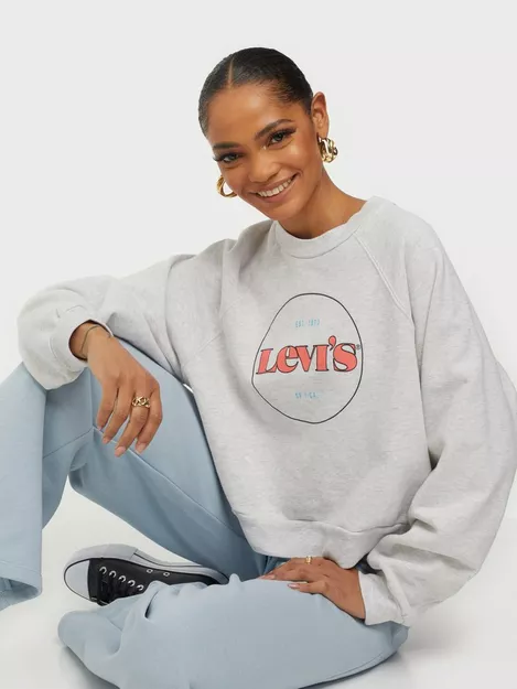 Buy Levi's VINTAGE RAGLAN CREW CREW CIRCL - Grey 