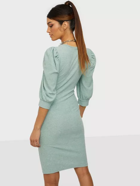 Chinois Green ONLNELLA PUFF Buy DRESS - 2/4 JRS Only