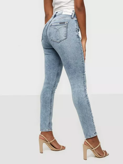 Buy Calvin Klein Jeans HIGH RISE SKINNY ANKLE - Blue 